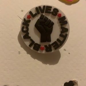 BLM crocs shoe charm